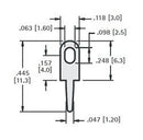 KEYSTONE 4952 TEST POINT, PCB, THROUGH HOLE