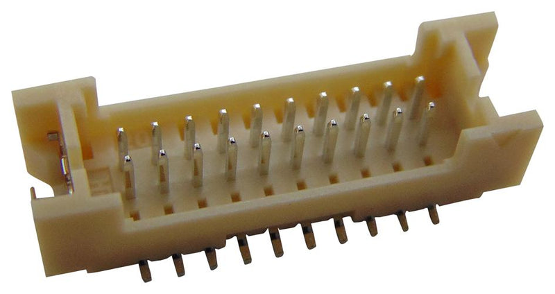 HIROSE / HRS DF13EA-20DP-1.25V(52) Pin Header, Wire-to-Board, 1.25 mm, 2 Rows, 20 Contacts, Surface Mount, DF13 Series
