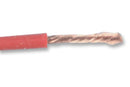 STAUBLI 61.7615-22 Wire, Stranded, Silistrom&reg; Hi Flex, 1.5kV, 130A, Silicone Rubber, Red, 4 AWG, 25 mm&sup2;, 32 ft, 10 m