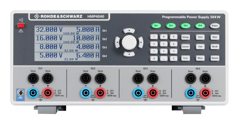 ROHDE & SCHWARZ R&SHMP4040COM Power Supply Package, 4 Channel, 32V, 10A, HO732 Dual Interface (USB/Ethernet)