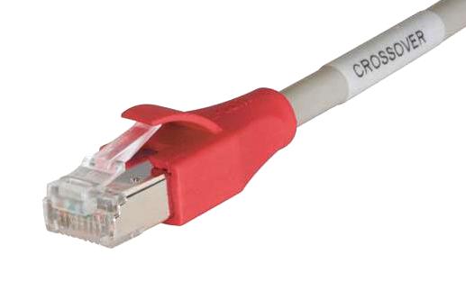 L-COM TRD855XCR-10 Ethernet Cable, Cat5e, RJ45 Plug to RJ45 Plug, FTP (Foiled Twisted Pair), Grey, 3.05 m, 10 ft