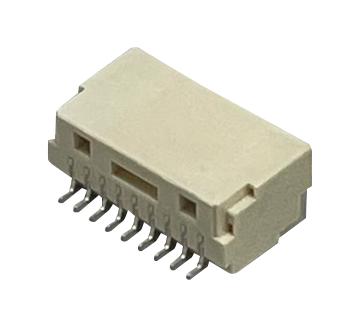 MULTICOMP PRO MP013814 Pin Header, Wire-to-Board, 1 mm, 1 Rows, 9 Contacts, Surface Mount Right Angle