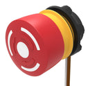 EAO 84-5320.0040 Emergency Stop Switch, SPST-NC, Twist to Release, Cable, 3 A, 120 V