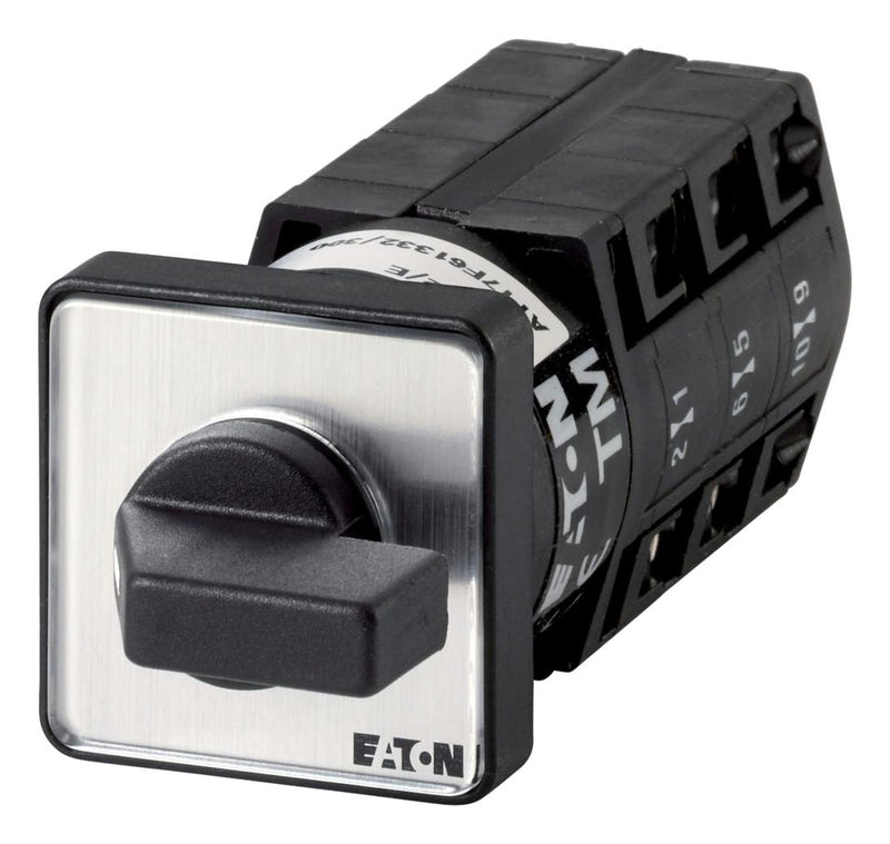 EATON MOELLER TM-3-8212/E Rotary Switch, Change Over, 3 Position, 3 Pole, 60 &deg;, 10 A, 500 V, TM Series