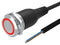 EAO 82-6655.2114 Vandal Resistant Switch, Ring Illuminated, 24V LED, 82 Series, 22 mm, SPDT, Maintained