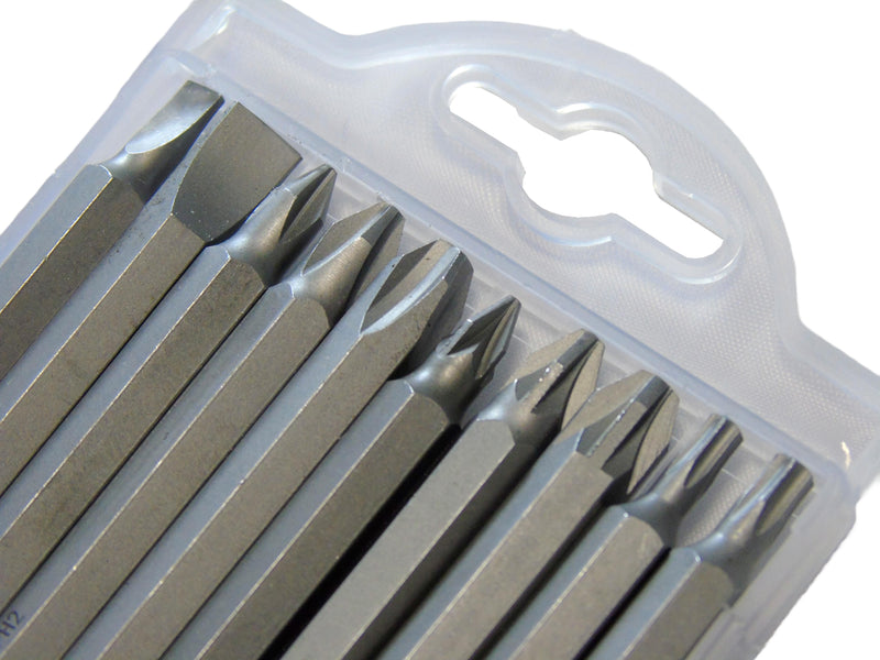 MULTICOMP PRO MP013798 Mixed Driver Bit Set, Slotted, Phillips, Pozidriv, Torx, 6.35mm, 100mm Length