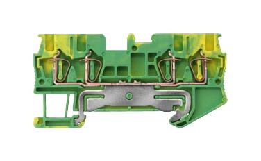 Siemens 8WH2004-0CE07 8WH2004-0CE07 DIN Rail Mount Terminal Block PE Thru 4 Ways 28 AWG 16 1.5 mm&Acirc;&sup2; Clamp