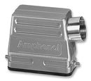 AMPHENOL SINE/TUCHEL C146 21R010 500 4 Heavy Duty Connector, M25 Side Entry, 2 Pegs, Low Profile, Hood, Side Entry, Zinc Alloy Body