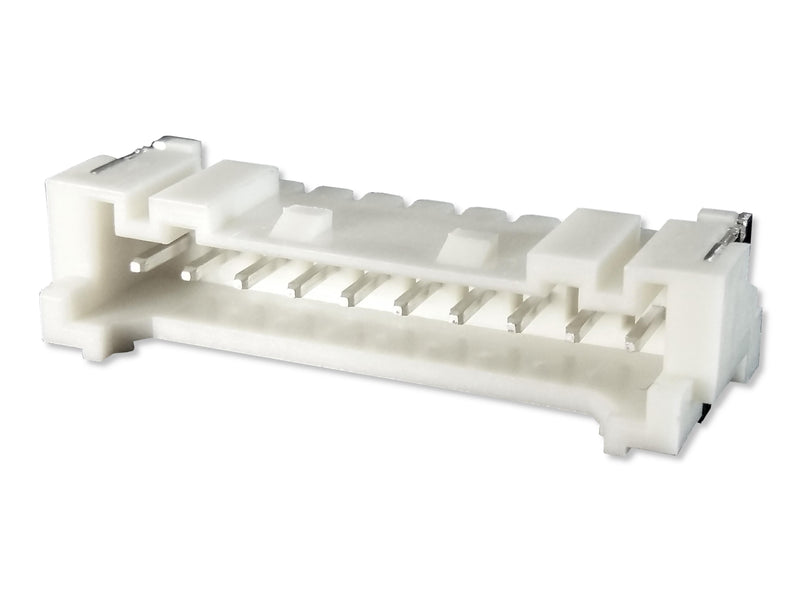 MULTICOMP PRO MP013286 Pin Header, Wire-to-Board, 2 mm, 1 Rows, 10 Contacts, Surface Mount Right Angle, MP W2B LOCK 2MM