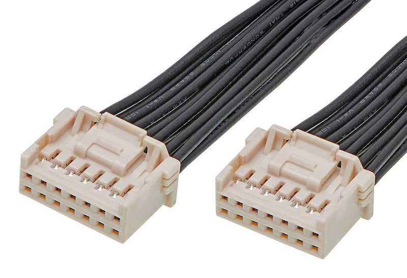 MOLEX 221955-1143 Cable Assembly, iGrid Receptacle to iGrid Receptacle, 14 Ways, 2 mm, 2 Row, 300 mm, 11.8 "