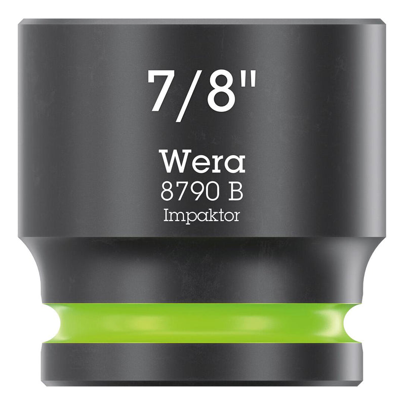 WERA 05005524001 Socket, Hexagonal, Impaktor, 3/8" Drive, 7/8" AF, 32mm L