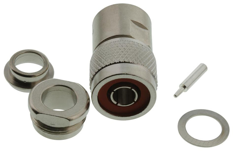 AMPHENOL RF 082-202-1006 RF/COAXIAL N PLUG STR 50 OHM CLAMP/SOLDER
