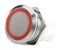 ITW SWITCHES H48M-112R Vandal Resistant Switch, Ring Illumination, H48M Series, 19.56 mm, SPDT-DB, Momentary, Round