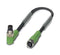 PHOENIX CONTACT 1682029 Sensor Cable, 90&deg; M8 Plug, M8 Receptacle, 3 Positions, 300 mm, 11.8 " 1682029, SAC-3P-M 8MR/0,3-PUR/M 8FS
