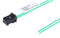 MOLEX 224051-1024 Cable Assembly, Mini50 Receptacle to Free End, 2 Ways, 2 mm, 1 Row, 600 mm, 23.6 "