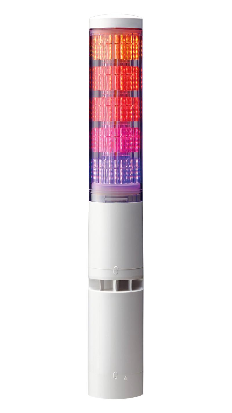 PATLITE LA6-5DTNWB-POE Signal Tower, 5 Tier, Multicolour, 85 dB, Terminal Block, Flashing, 11 Tone, 48 VDC, IP54
