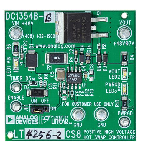 ANALOG DEVICES DC1354B-B Demo Board, LT1641-1, LT1641-2, LT4256-1, LT4256-2, Hot Swap Controller, Power Management