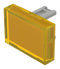 EAO 31-901.4 Lens, Flush, 21.5 x 15.3mm, Rectangular, Yellow, 31 Series