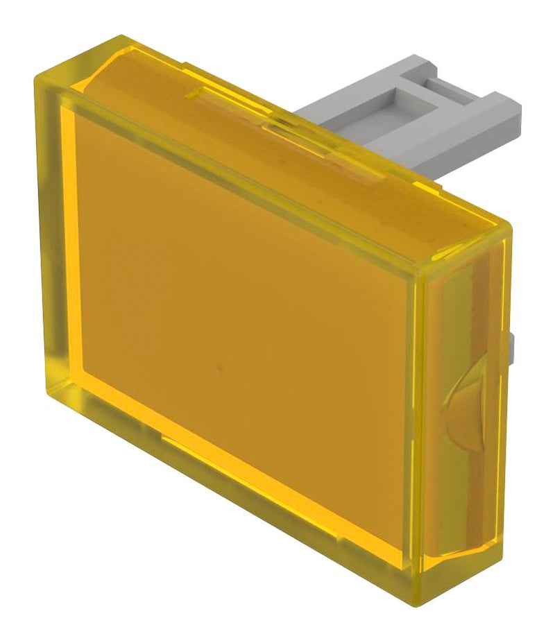 EAO 31-901.4 Lens, Flush, 21.5 x 15.3mm, Rectangular, Yellow, 31 Series