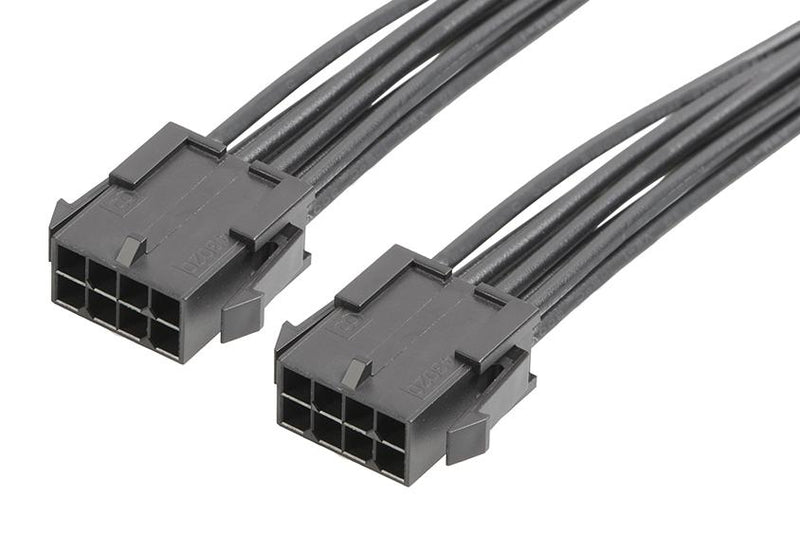 MOLEX 214757-2083 Cable Assembly, Micro-Fit 3.0 Plug to Micro-Fit 3.0 Plug, 8 Ways, 3 mm, 2 Row, 600 mm, 23.6 "
