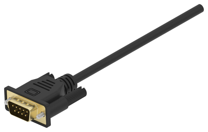 TE CONNECTIVITY 2478170-3 Computer Cable, D Subminiature Socket, 9 Way, D Subminiature Socket, 9 Way, 6 ft, 1.83 m, Black
