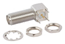 AMPHENOL RF 901-10138 RF CONN, SMA BLKHD R/A JACK, 50 OHM