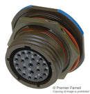 SOURIAU-SUNBANK / EATON D38999/24WJ19SN Circular Connector, MIL-DTL-38999 Series III, DS38999/24 Series, Jam Nut Receptacle, 19 Contacts