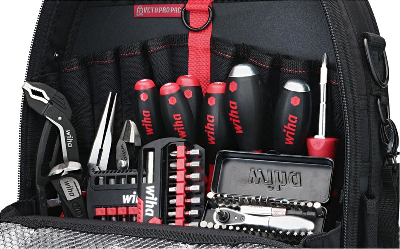 WIHA 91862 CONTRACTOR TOOL KIT, 63PC