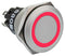 EAO 82-6551.0113 LED Panel Mount Indicator, Red, 12 V, 22 mm, 14 mA, IP65, IP67