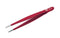 CK TOOLS T2308 Tweezer, Universal, Precision, Straight/Blunt Tip, 145mm OAL, 3.5mm Tip, Matte Black, Carbon Steel