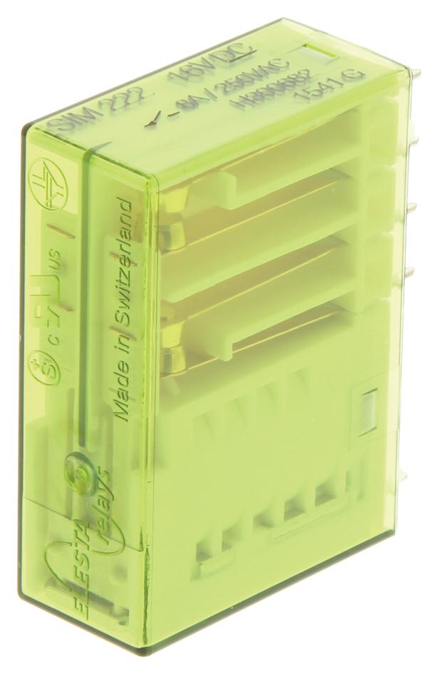 ELESTA SIM222 16VDC RELAY, SAFETY, SPST-NO, NC, 250VAC, 8A