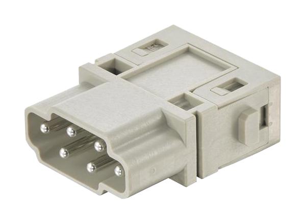 HARTING 09140065001 Heavy Duty Connector, Han E Series, Module, 6 Contacts, Plug, Push In Pin