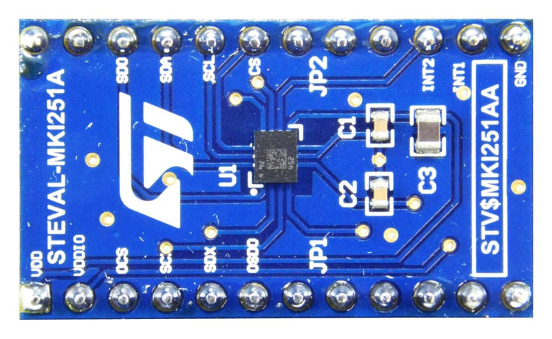 STMICROELECTRONICS STEVAL-MKI251A Adapter Board, STEVAL-MKI109D Evaluation Platform, LSM6DSV320X 6-Axis IMU