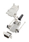 AMPHENOL COMMUNICATIONS SOLUTIONS L17DTZF25-LJS-RG+L717DB25PST D Sub Connector, With Backshell, DB25, Standard, Plug, DTZF-LJS, 25 Contacts, DB, Screw