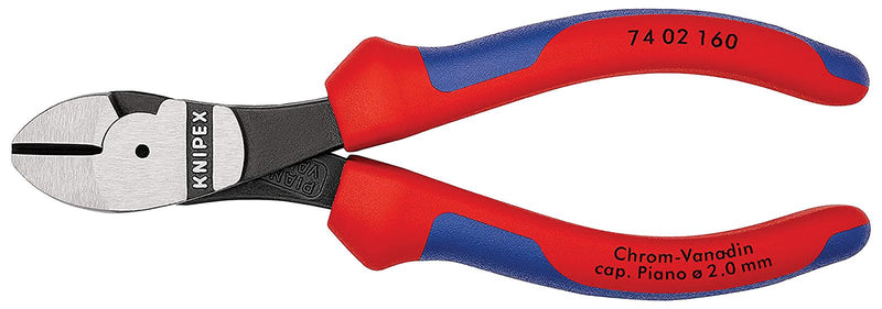 KNIPEX 74 02 160 NIPPER, H/L DIAGONAL CUTTING, 160MM