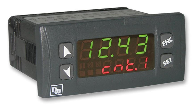 WACHENDORFF ZD327401 Counter, Preset, 4 Digits, 24 to 230 Vac/dc, 32 x 74 mm