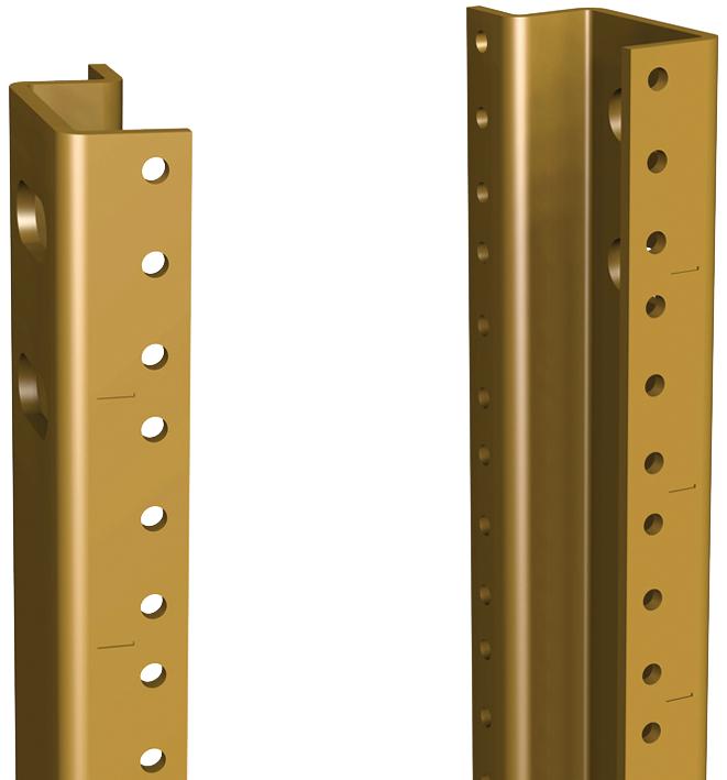 HAMMOND CCR35TZPL TAPPED RAIL, HAMMOND C2, C3 or REFK SERIES RACKS, STEEL
