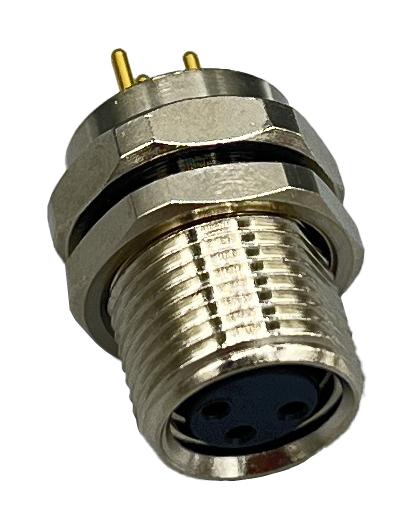 NORCOMP 856-003-213R004 SENSOR CONN, M8, 3POS, RCPT, PANEL