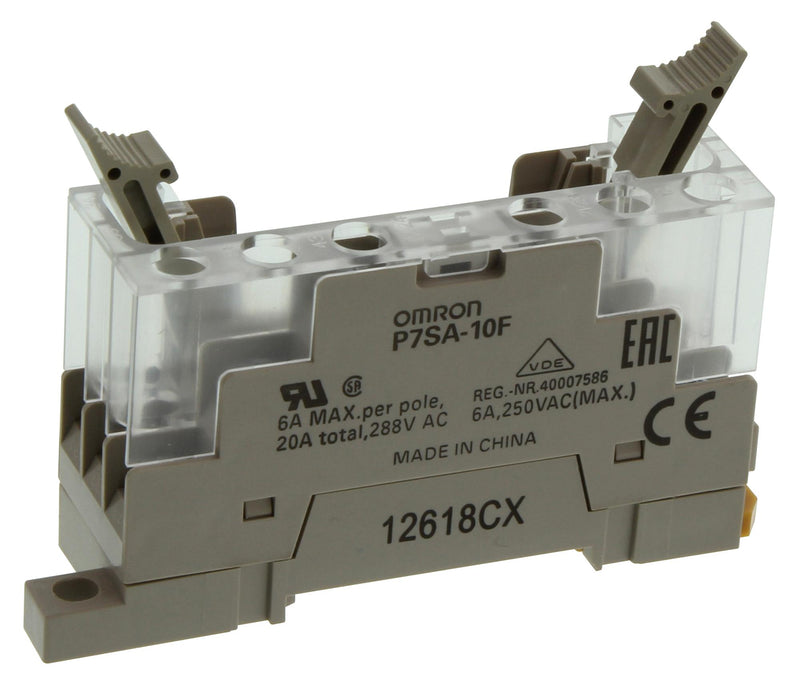 OMRON STI P7SA-10F RELAY SOCKET, 10 PIN, DIN RAIL, SCREW