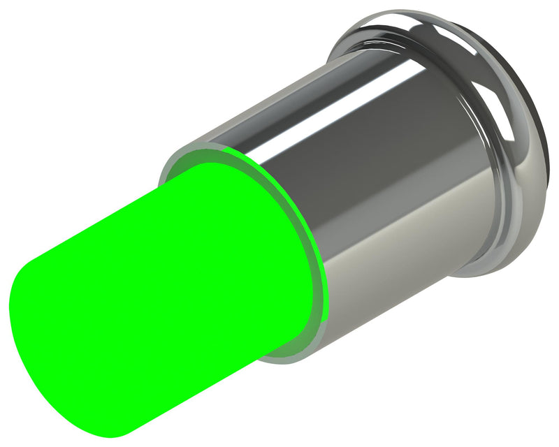 MARL 206-532-23-38 LED Replacement Lamp, Midget Flange / SX6s, Green, T-1 3/4 (5mm), 500 mW, 520 nm, 1.815 cd