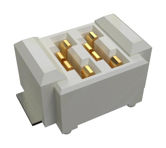 Amphenol Communications Solutions 10159561-200121RLF 10159561-200121RLF Mezzanine Connector Receptacle 2 mm 1 Rows Contacts Surface Mount Straight Copper Alloy
