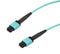 L-COM MPMM8OM3BR-1 FIBRE CORD, MPO PLUG-MPO PLUG, MM, 1M