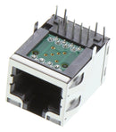 AMPHENOL COMMUNICATIONS SOLUTIONS RJE1A18854A1 Modular Connector, RJ45 Jack, 1 x 1 (Port), 8P8C, Cat5e, Through Hole Mount