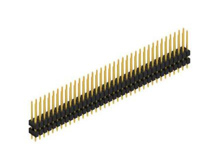 FISCHER ELEKTRONIK SL 14 071 72 G Pin Header, Board-to-Board, Wire-to-Board, 2.54 mm, 2 Rows, 72 Contacts, Through Hole Straight