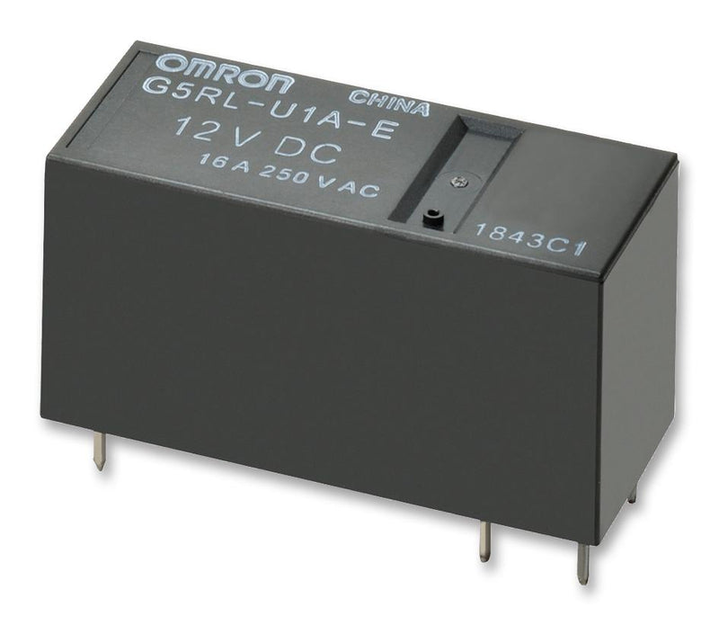 OMRON ELECTRONIC COMPONENTS G5RLU1E DC3 General Purpose Relay, G5RL-U Series, Power, Latching Single Coil, SPDT, 3 VDC, 16 A