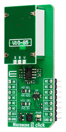 MIKROELEKTRONIKA MIKROE-5772 Add-On Board, Microwave 5 Click, 3.3V/5V in, Analog, I2C Interface