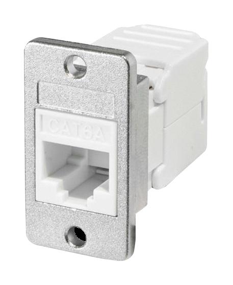 TUK SGKCTPM Modular Connector, White, RJ45 Jack, 1 x 1 (Port), 8P8C, Cat6, Cat6a, Panel Mount GTIN UPC EAN: 5055386511454
