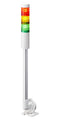 PATLITE LR4-302QJNW-RYG Signal Tower, 3 Tier, Amber, Green, Red, 85 dB, Cable, 4 Tone, 24VDC, IP65, NEMA 4X, NEMA 13