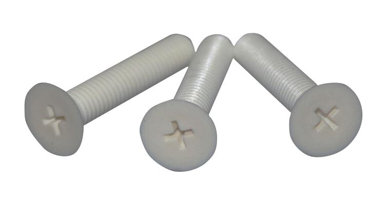 MULTICOMP PRO MP013069 Screw, Flat / Countersunk Head Phillips, M4, PP (Polypropylene), 16 mm Length