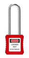 MULTICOMP PRO MP014040 Safety Padlock, Steel/Stainless Steel Shackle, 6.2mm Dia, Nylon (Polyamide) Lock, -30 &deg;C to 120&deg;C
